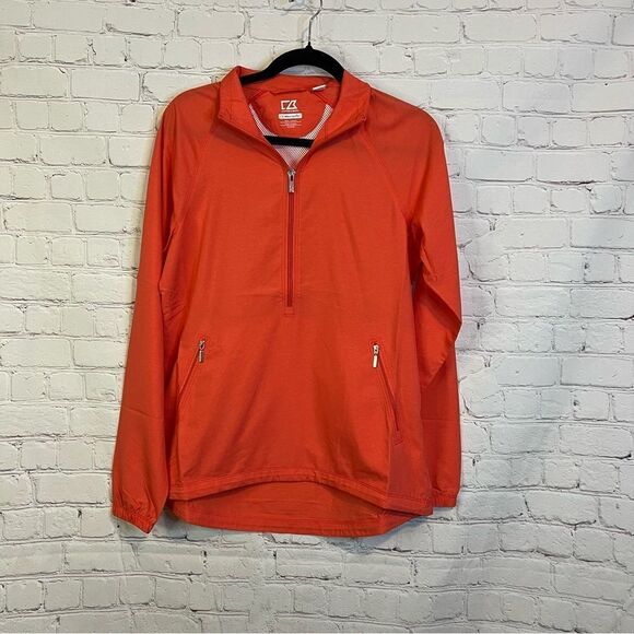 Cutter & Buck WeatherTec Breathable Lightweight Jacket salmon size small - Picture 1 of 9